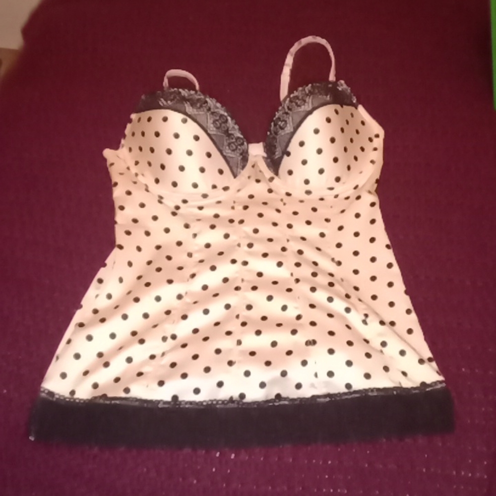VS Polka Dot Vintage Corset Top
